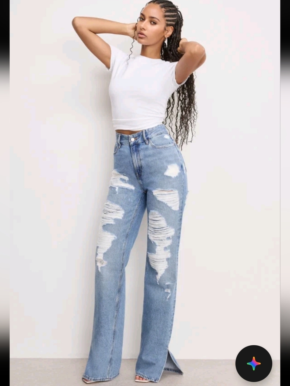 Good American Khloe Jean Size 6/8 Worn 1x Retail $178 SOLD OUT-agolde-revolve